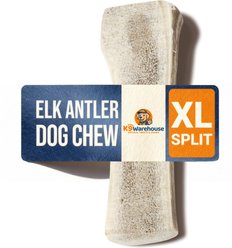 K9warehouse Elk Antlers X-Large Split Dog Chew Treat, 1 count