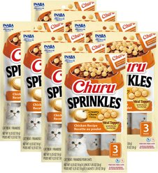 Inaba Churu Sprinkles Chicken Recipe Grain-Free Cat Treats, 0.35-oz tube, 24 count