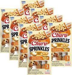 Inaba Churu Sprinkles Chicken Recipe Grain-Free Soft & Chewy Dog Treats, 0.35-oz tube, 24 count