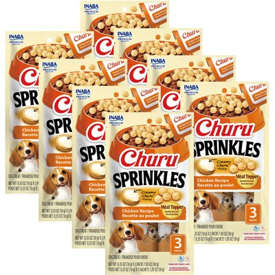 Inaba Inaba Churu Sprinkles Chicken Recipe Grain-Free Soft & Chewy Dog Treats, 0.35-oz tube, 24 count