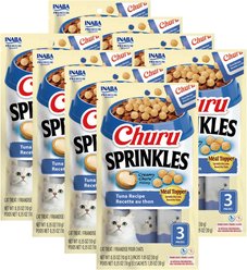 Inaba Churu Sprinkles Tuna Recipe Grain-Free Cat Treats, 0.35-oz tube, 24 count