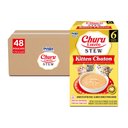 Inaba Churu Entrée Kitten Chicken Recipe with Tuna Grain-Free, High Moisture, Prebiotic Stew Wet Cat Food, 1.76-oz pouch, 48 count