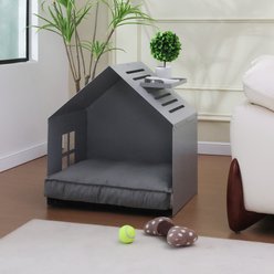 RYPetmia Sturdy Indoor Dog House with Washable Removable Cushion, Gray slide 2 of 9