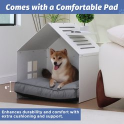 RYPetmia Sturdy Indoor Dog House with Washable Removable Cushion, White slide 2 of 9