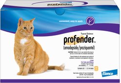 Profender Topical Solution for Cats, 11-17.6 lbs, (Purple Box), 1 Dose