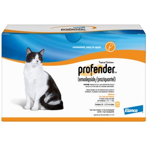Profender Topical Solution for Cats, 5.5-11 lbs, (Orange Box), 1 Dose
