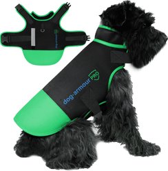 Dog Armour PRO Anti-Bite Protective Dog Vest, Green, Small