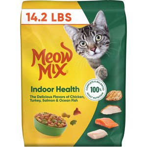 Meow Mix Indoor Health Adult Dry Cat Food, 14.2-lb bag