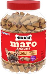 Milk-Bone MaroSnacks Bacon Flavored with Bone Marrow Small Dog Treats, 40-oz tub