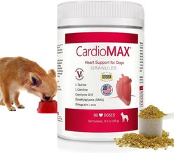 CardioMAX Heart & Cardiac Support Taurine, L-Carnitine & CoQ10 Granules Supplement for Dogs, 90 Doses slide 1 of 6