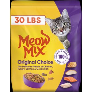 Meow Mix Original Choice Dry Cat Food, 30-lb bag