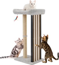 Veehoo 35-in Cat Tree with Scratching Post, Grey