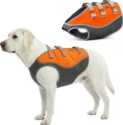 KONG Sport Hunter Polyster Dog Safety Vest, Blaze Orange /Charcoal, Large
