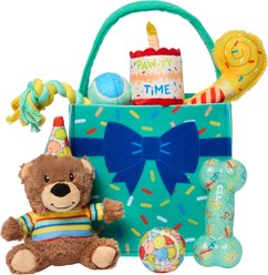 Frisco Celebration Bag Bear Variety Pack Dog Toy, X-Small/Small, 7 count