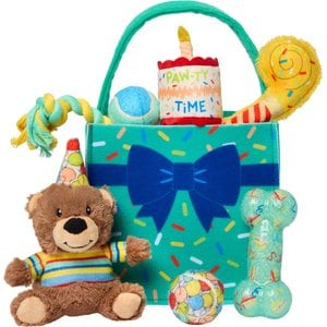 Frisco Celebration Bag Bear Variety Pack Dog Toy, X-Small/Small, 7 count