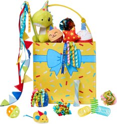 Frisco Celebration Bag Dinosaur Party Variety Pack Cat Toy with Silvervine & Catnip, 15 count