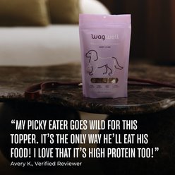 WagWell Grain-Free Beef Liver Topper Freeze-Dried Dog Treats, 4-oz bag slide 2 of 5