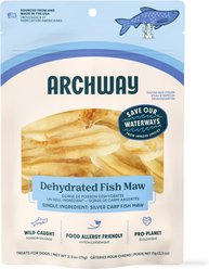 Archway Single Ingredient Silver Carp Fish Maw Natural Dog Chew Treat, 2.5-oz bag