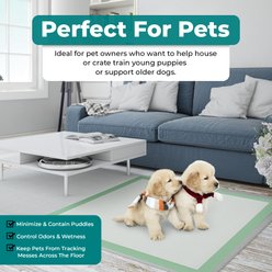 Teal Elite Ultra Absorbent Disposable Unscented Dog Pee Pads, White, 36 x 36-in, 50 count slide 2 of 6