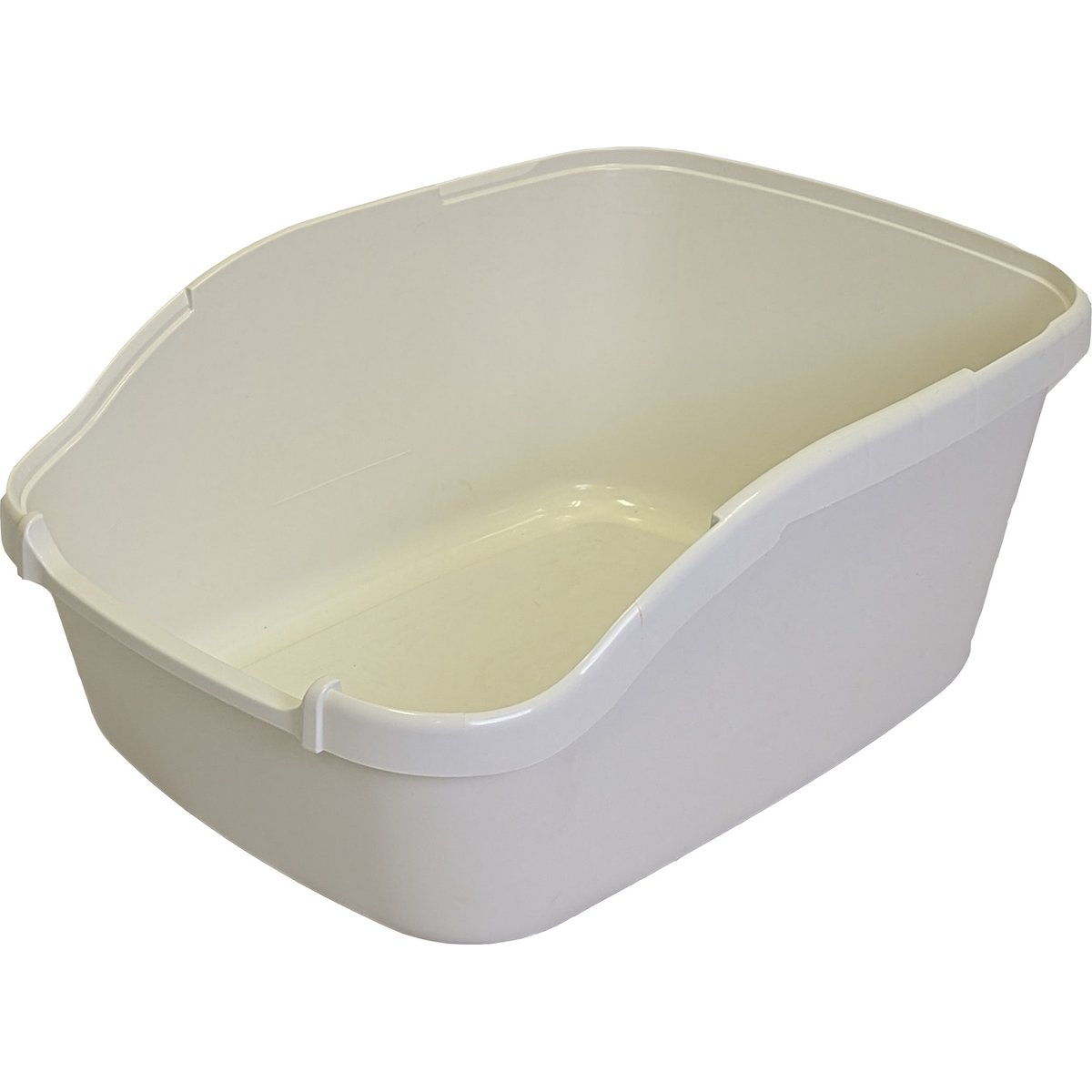 Richell Paw Trax Cat Litter Pan, 15.5 x 20.5 x 7.5-in, White