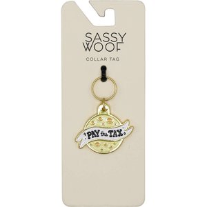 Sassy Woof Cheese Tax Collar Dog ID Tag
