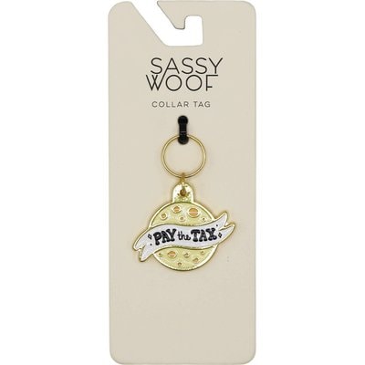 Sassy Woof Sassy Woof Cheese Tax Collar Dog ID Tag