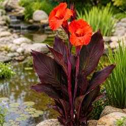 Quinn's Fins King Humbert Canna Live Pond Plant, 2 count slide 2 of 3