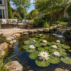 Quinn's Fins Tropical Nightblooming Water Lily Live Pond Plant, White slide 2 of 3