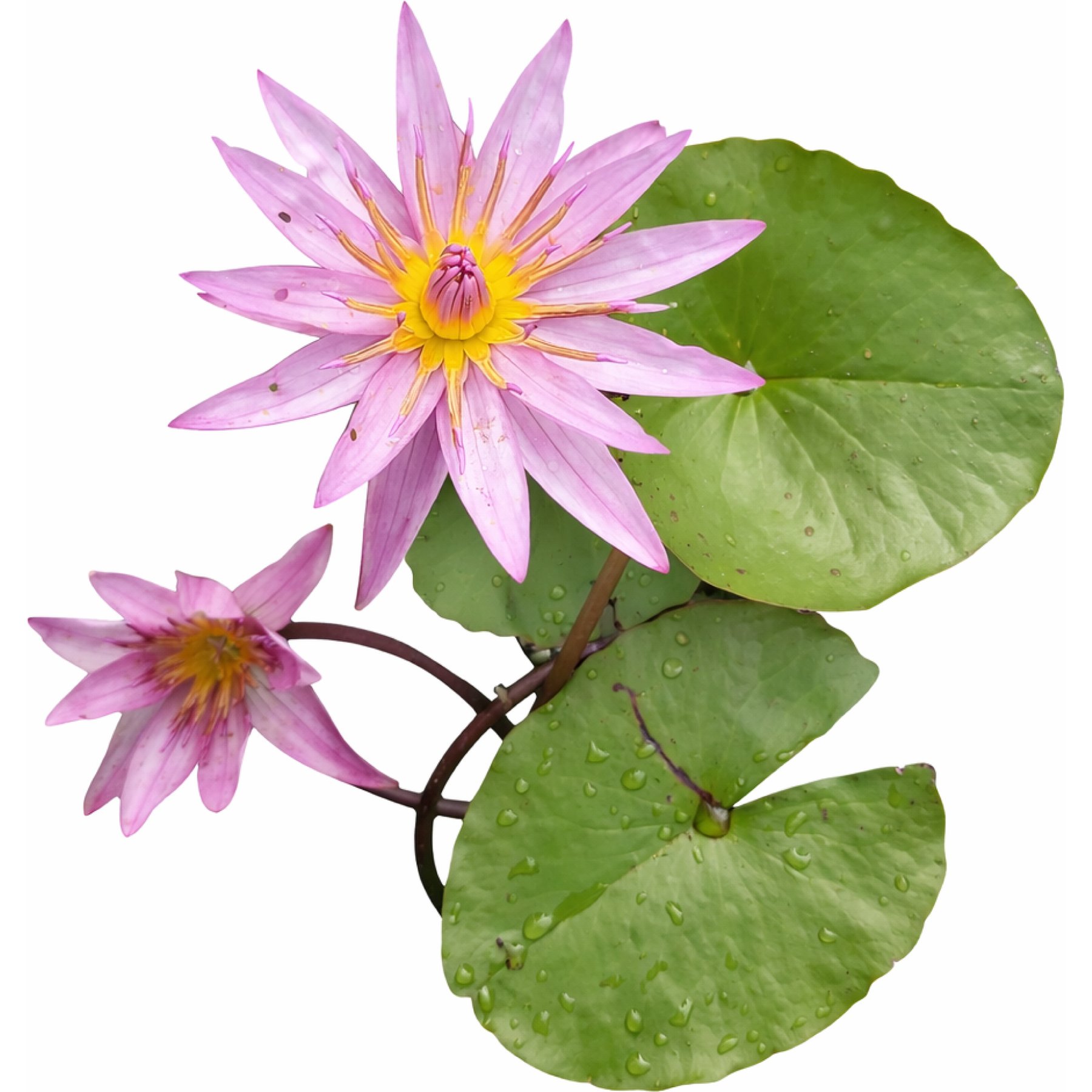 Quinn's Fins Tropical Water Lily Live Pond Plant, Pink