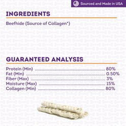Treatly 100% USA Made Collagen Braids 12 to 13-in Meat Natural Dog Chew, 3 count slide 2 of 7