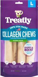 Treatly 100% USA Made Collagen Rolls 9 to 10-in Meat Natural Dog Chew, 4 count