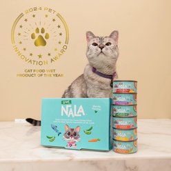 Love, Nala Variety Pack Adult Grain-Free Fish & Chicken Flaked Wet Cat Food, 2.8-oz can, case of 24 slide 2 of 8