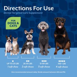NaturVet Dental Targeted Care Hickory Bacon Flavor Supplement for Dogs & Cats, 60 count slide 2 of 6