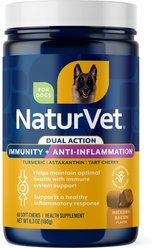 NaturVet Immunity + Anti-Inflammation Dual Action Hickory Bacon Flavor Supplement for Dogs, 60 count
