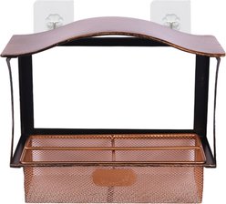 Twinsing Metal Window Bird Feeding Station for Garden Yard with Suction Cups, 5-cup