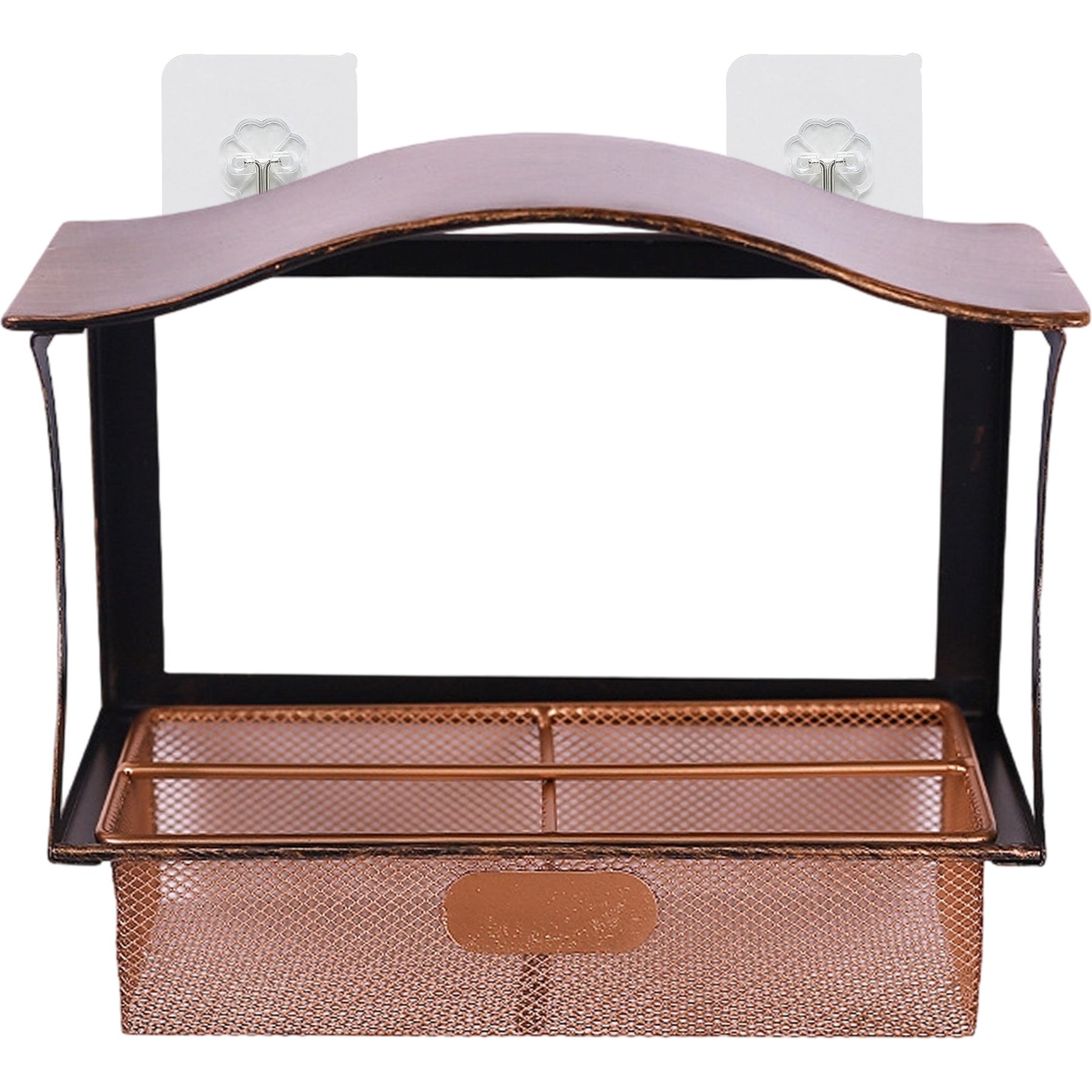 Twinsing Metal Window Bird Feeding Station for Garden Yard with Suction Cups, 5-cup