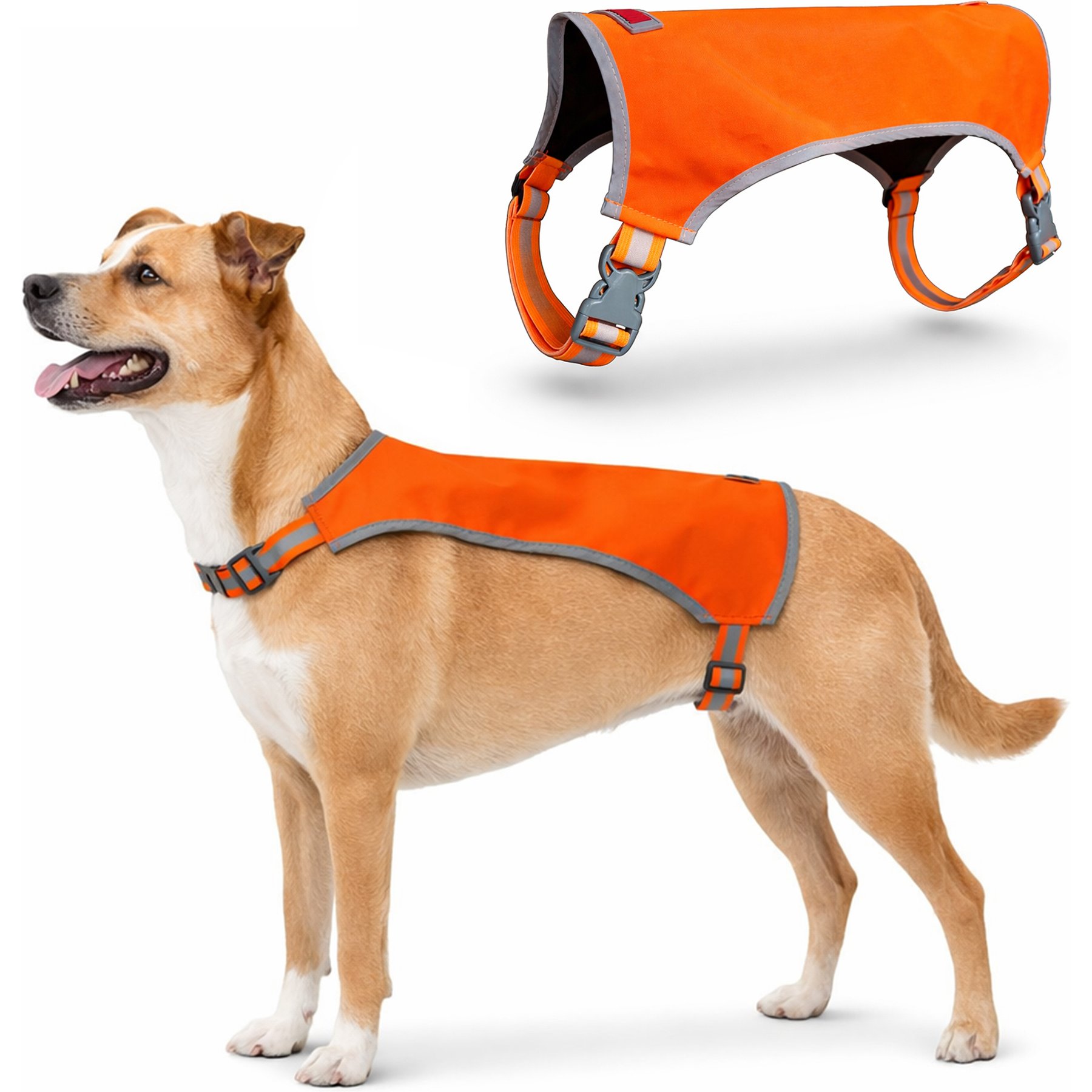 KONG Sport Ultra Lite Polyester Dog Safety Vest, Blaze Orange, Small