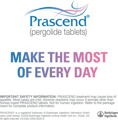 Prascend (Pergolide) Tablets for Horses, 1-mg, 60 tablets slide 2 of 8