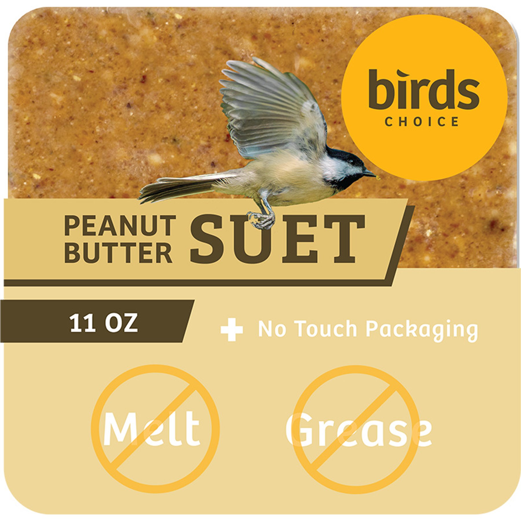 Birds Choice Peanut No Melt Suet Wild Bird Food, 1 count