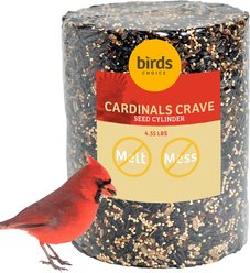 Birds Choice Cardinals Crave Wild Bird Seed Cylinder, Large