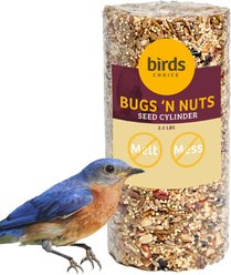 Birds Choice Bugs & Nuts Wild Bird Seed Cylinder, Small