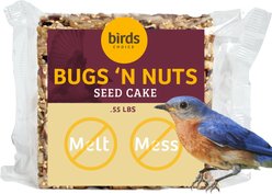 Birds Choice Bugs & Nuts Seed Cake Wild Bird Food