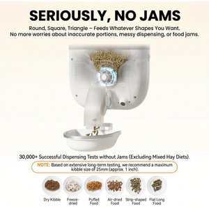 PATPET Camera & WiFi Automatic Hanging Cat & Small Pet Feeder, 1.8-liter
