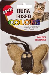 Spot Dura-Fuse Leather Butterfly/Nip Asst Plush Dog Toy, Tan/Blue/Black/Brown/Orange slide 2 of 4