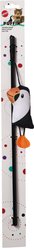 Spot Puffin on Teaser Wand Plush Cat Toy, Black/White/Orange