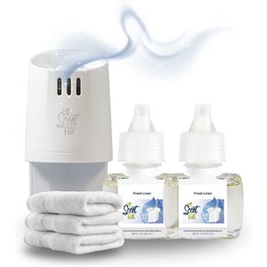 Scent Fill Fresh Linen Plug In Dog Air Freshener Kit, 20-mL bottle, 3 count