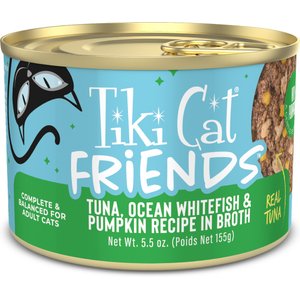 TIKI CAT Friends Tuna, Ocean Whitefish & Pumpkin Recipe Grain-Free