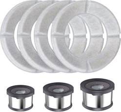UPSKY Round Dog Water Bowl Replacement Filter, 4 count