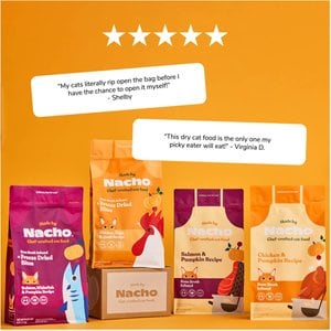 Made by Nacho Bone Broth Infused Cage-Free Chicken & Pumpkin Recipe Dry Cat Food, 4-lb bag