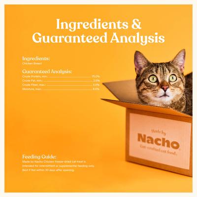 Show full view: Made by Nacho Freeze-Dried Chicken Breast Cat Treats, 0.9-oz pouch slide 7 of 9